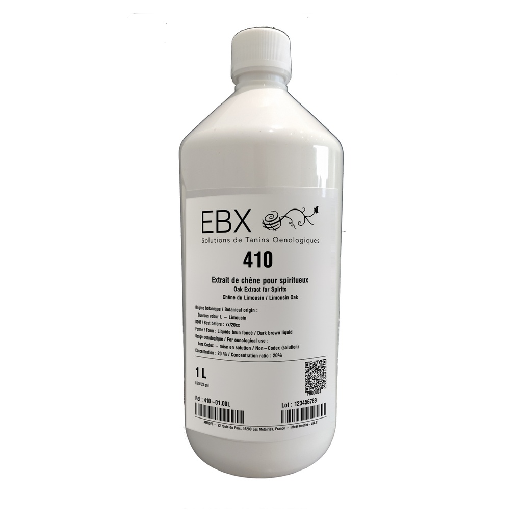 [410-01.00L] EBX #410 - extrait de chêne pour spiritueux - bouteille de 1 litre